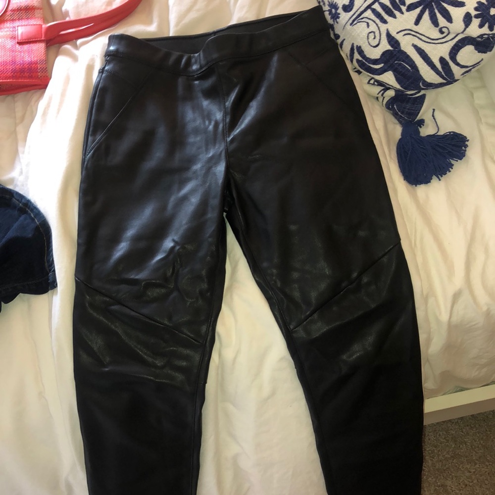 Free people faux leather pants